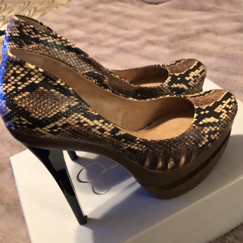 Jessica Simpson Snake Skin Platform